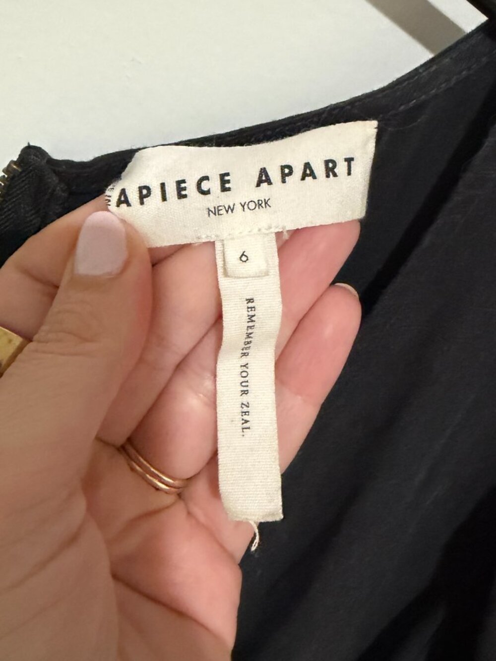 Apiece Apart Chabrol Black Jumpsuit Sz 6 - Picture 5 of 6
